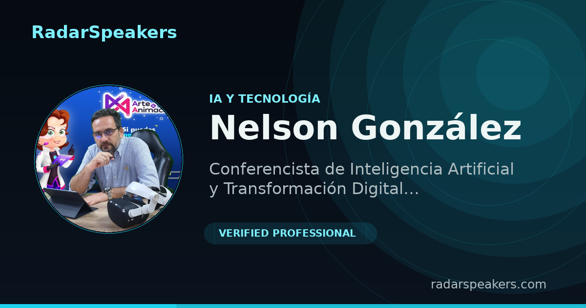 Nelson González — Conferencista IA y Tecnología (Bogotá, Toda Colombia)
